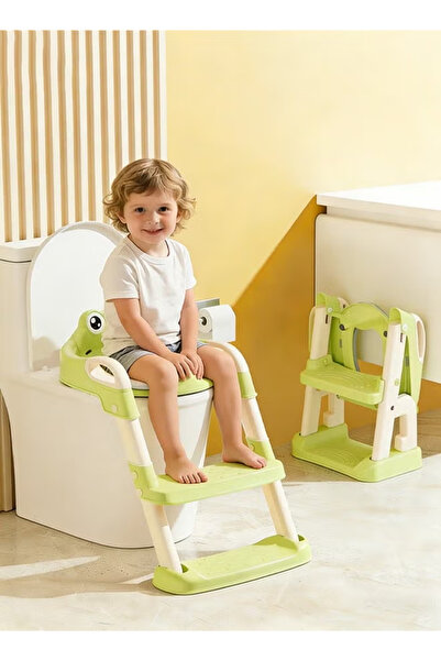 Generic Kids Potty Training Seat with Ladder & Handle Cushion for Western Toi...
