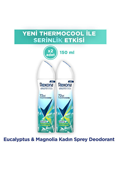 Rexona Thermocool Kadın Sprey Deodorant Eucalyptus & Magnolia 150 ml x2