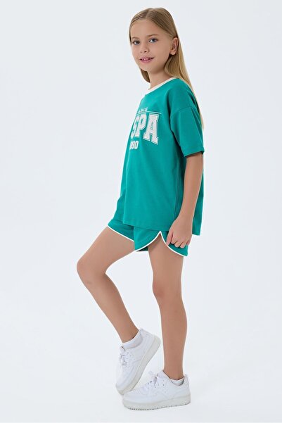 U.S. Polo Assn. Set pentru fete Licențiat US Polo Assn, 4-15 ani - Verde