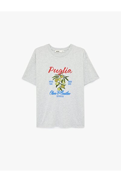 Koton Ženska T-shirt 6SAK50032EK SIVA MELANŽ