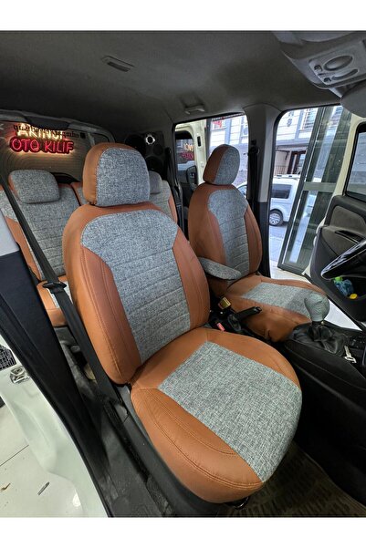 AKINCI غطاء مقعد السيارة متوافق مع فيات دوبلو 2012-2022 - غطاء مقعد السيارة