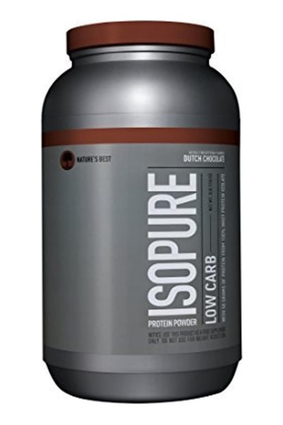 Isopure مسحوق بروتين قليل الكربوهيدرات، بنكهة الشوكولاتة الهولندية، 3 أرطال