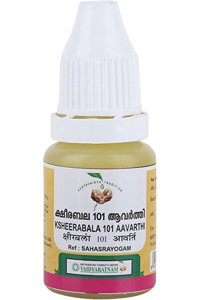 vaidyaratnam كشيرابالا 101 افارثي مع باتشاك ميثي مجاني، متعدد، قياسي، 10 جم