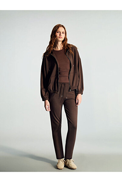 LC Waikiki Блестящи селекции на Shining Store Дамска суитшърт с качулка и цип