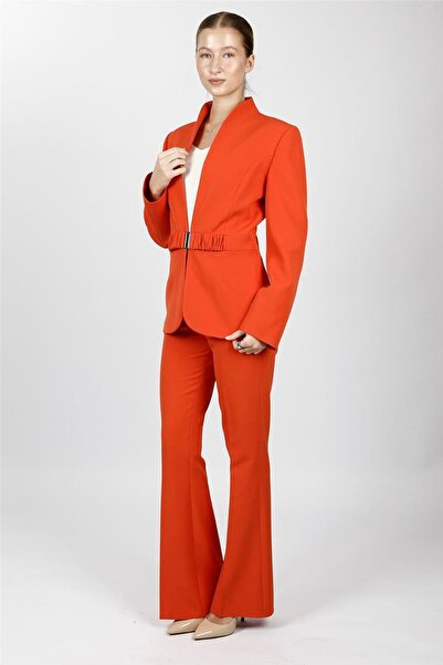 ÖNDER ÖZSOY Classic Jacket with High Collar Model & Spanish-Cut Trousers with...