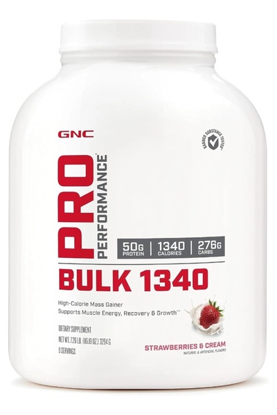 G.N.C GNC Pro Performance Bulk 1340, Strawberries and Cream, 3.2kg, Supports ...