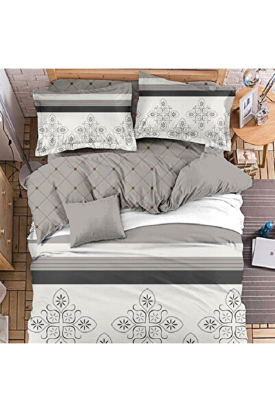 Talis Double Bed Linen Medy Grey, Satin Cotton