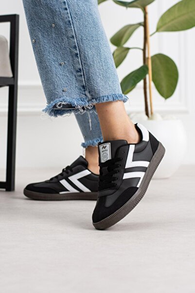 MODAONN حذاء رياضي نسائي منخفض الكاحل برباط