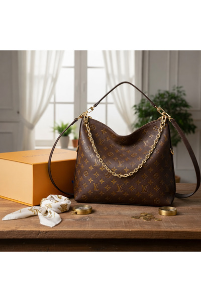 MERVDEN حقيبة كتف نسائية بتفاصيل سلسلة