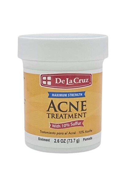 De La Cruz مرهم لعلاج حب الشباب يحتوي على 10% كبريت، 73.7 غرام