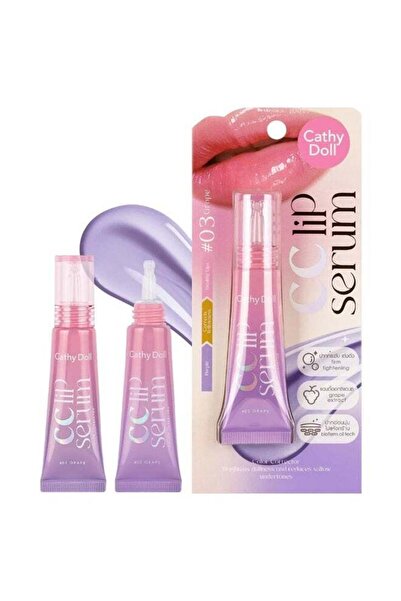 Cathy Doll CC Lip Serum Grape – Purple Color Correcting Lip Balm for Dull & Y...