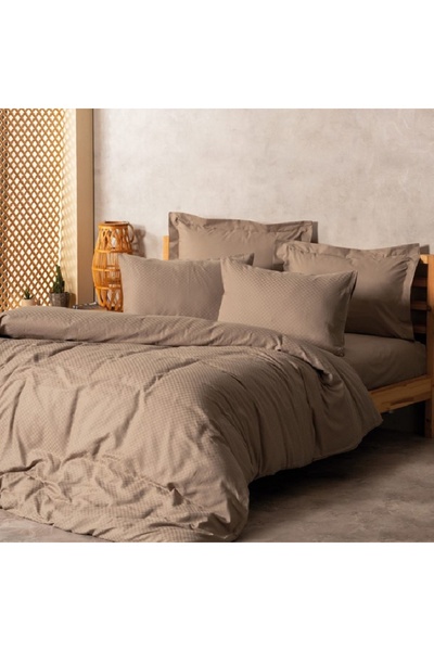 Talis Double Mink Plaid Bed Linen, 100% Cotton