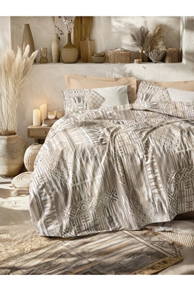 Talis Amara Caramel Double Bed Linen, 100% Cotton