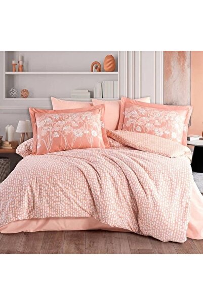 Talis Terracotta Velour Double Bed Linen, 100% Cotton Poplin