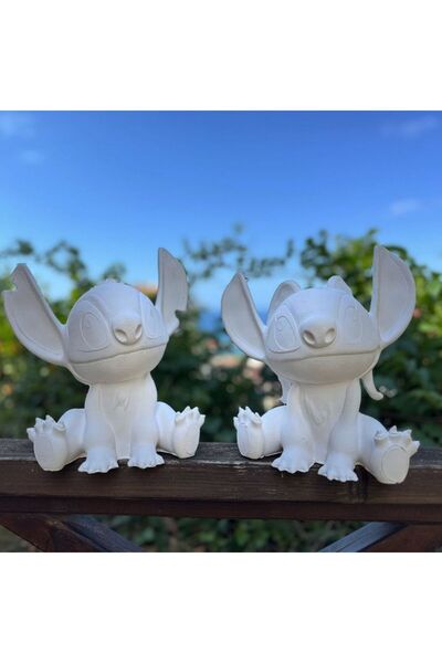 heybeden.com Stitch Boyama Seti - 2’li Dekoratif Figür Seti - 10 cm 3D Baskı ...