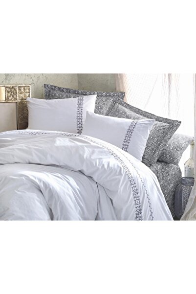 Talis Paola Double Bed Linen Grey, 100% Cotton