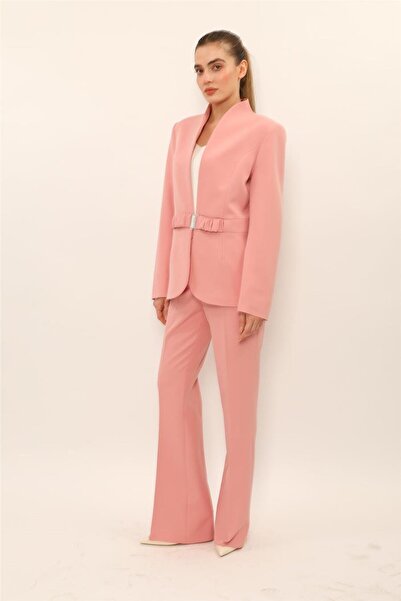 ÖNDER ÖZSOY Classic Jacket with High Collar Model & Spanish-Cut Trousers with...