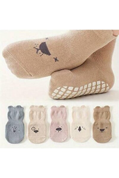 Generic Non-slip Children's Socks - Cute Animal Faces Design