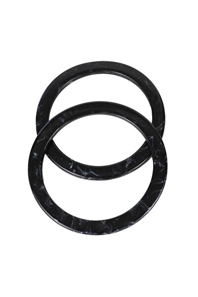 Ritzz Flat Round Acrylic Bag Handle 15 cm - Black