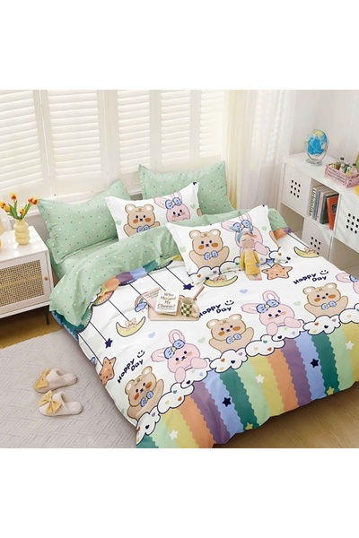 Talis Hawis Double Bed Linen, Satin Cotton