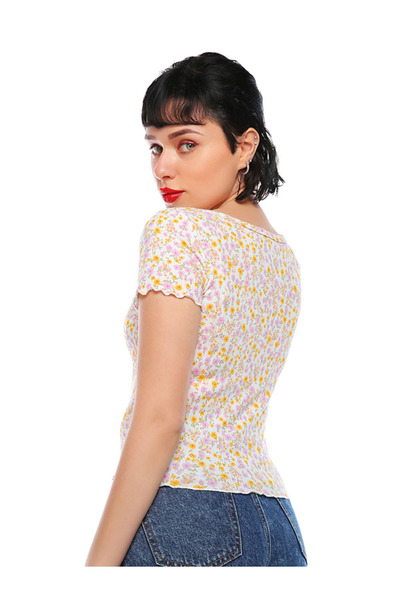 london Rag Women Ivory Ditsy Print Summer Top