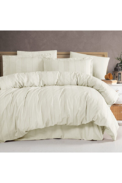 Talis Lenjerie de Pat Dublu Arakis V5 Ekru 4 piese, Jacquard