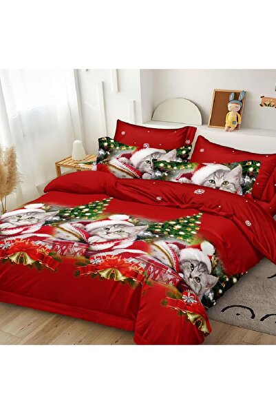 Talis Double Christmas Bed Linen Noel V35 6 Pieces, Finet