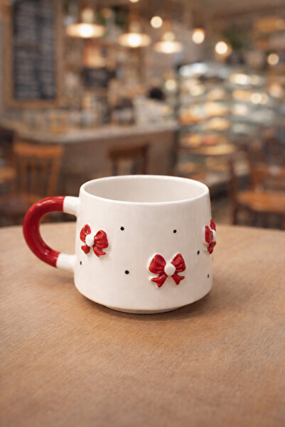 Renkli Hobi Evi Kurdele Seramik Fincan / Bardak 200 ml