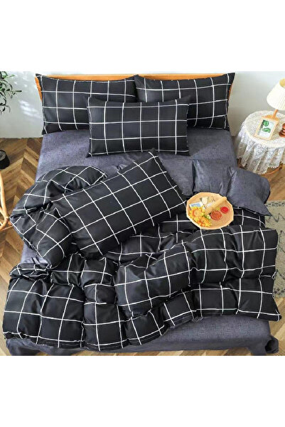 Talis Lenjerie de Pat Dublu Mantana 4 piese, Bumbac Satinat