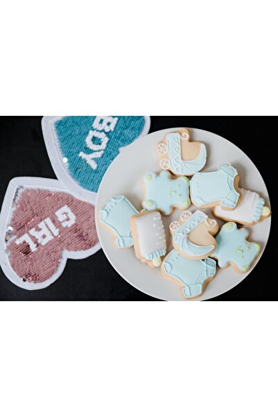 pratikpastacılık Bebek Temalı Kurabiye Kalıbı Baby Cookies- 4'lü Basmalı Şeke...