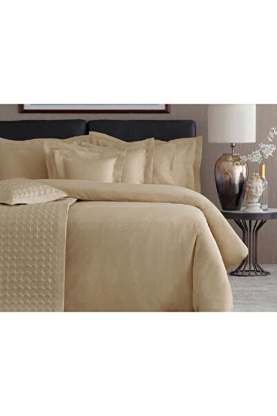 Talis Lenjerie de Pat Dublu King Size Bolero Camel, Bumbac Egiptean