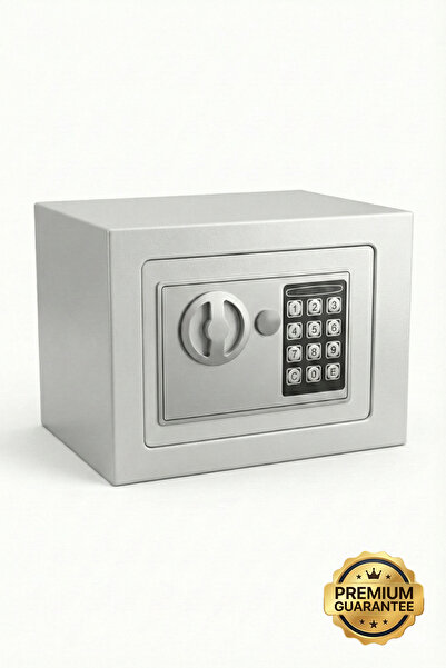 4Berry 17EIJ Dijital Şifreli Elektronik Kasa – Metal Gövdeli, Duvara Sabitlen...