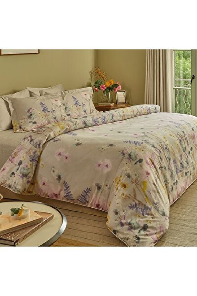 Talis Clarisse Lila Double Bed Linen, Egyptian Cotton