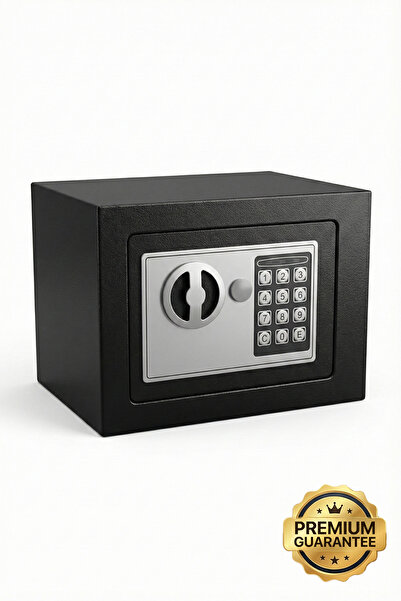 4Berry 17EIJ Dijital Şifreli Elektronik Kasa – Metal Gövdeli, Duvara Sabitlen...