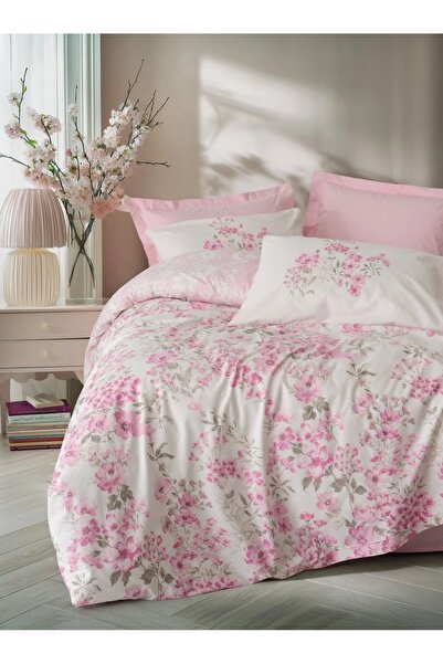 Talis Double Bed Linen Floren Pink, 100% Cotton