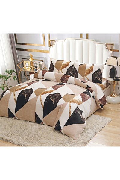 Talis Lenjerie de Pat Dublu Marble Mozaic 4 Piese, Cocolino