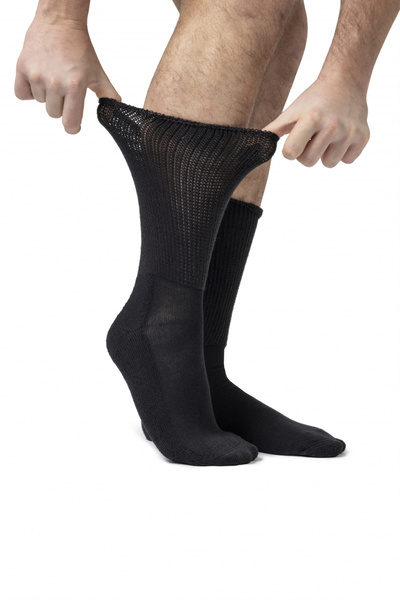 IOMI footnurse Diabetic socks Black 43-45