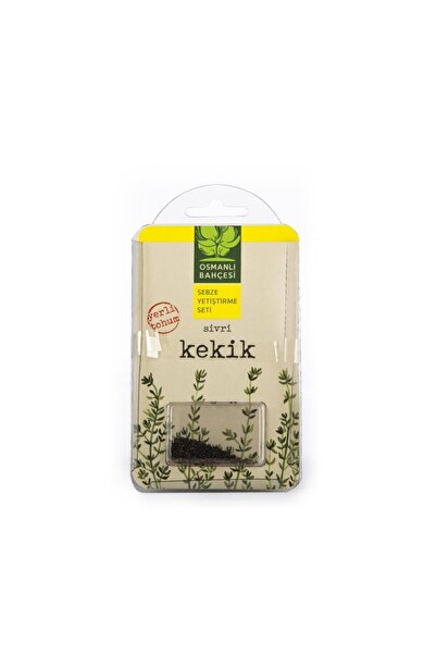 Osmanlı Bahçesi Kekik Tohumu Yetiştirme Seti – Saksıda Aromatik Kekik Yetişti...