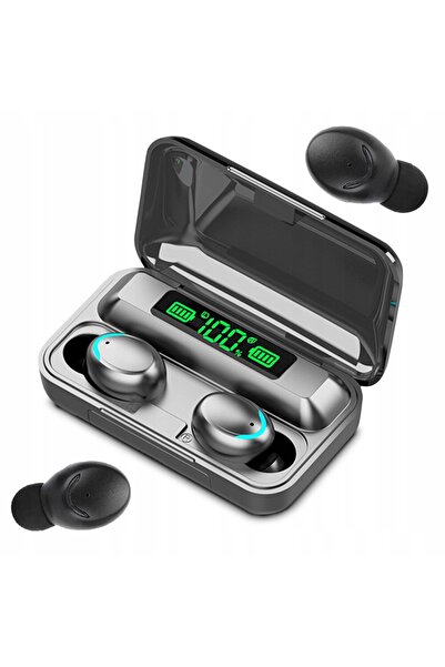 VERK Căști wireless Bluetooth F9 TWS Powerbank