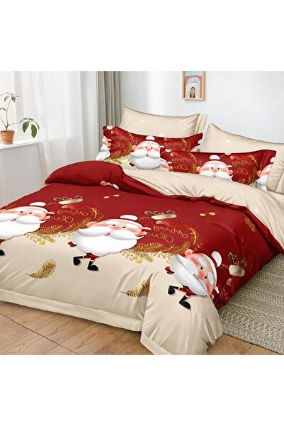 Talis Двойно коледно спално бельо Noel V54 6 части, фино