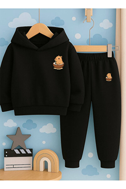 genosha Alt-Top Set Sweatshirt Tracksuit Kids Capybara Printed Daily Trend 3 ...