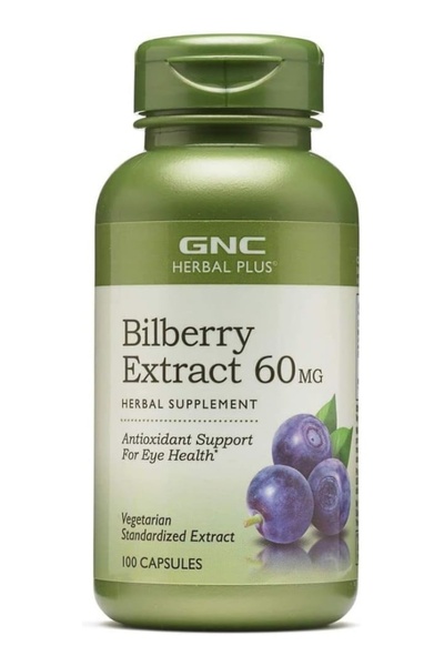 G.N.C GNC Herbal Plus Bilberry Extract 60 MG - 100 Capsules