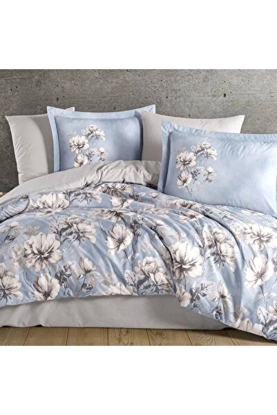 Talis Larmina Sky Double Bed Linen, 100% Cotton Poplin