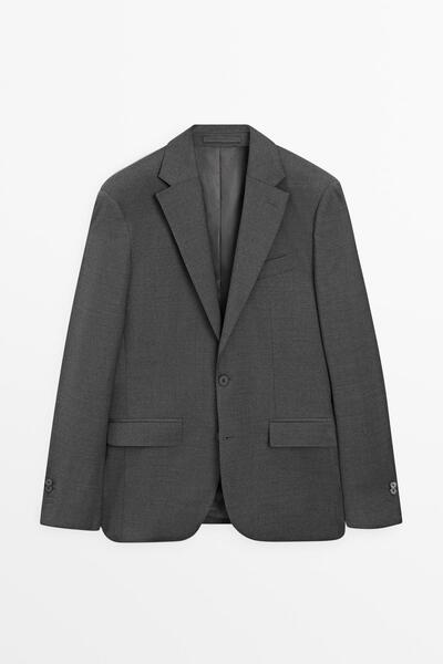 Massimo Dutti Yün takım blazer'ı