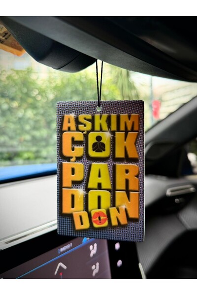 Duftpalm AŞKIM ÇOK PARDON TASARIMLI ARAÇ KOKUSU VE OTO AKSESUARI