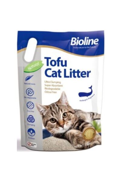 Bioline Product Specifications Tofu Cat Litter 7L - Ambergris Fragrance