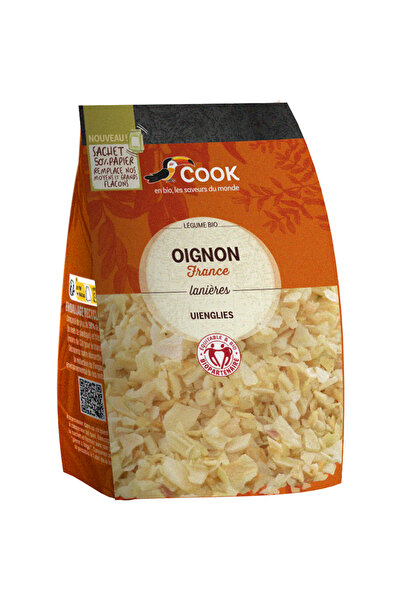 COOK Onion flakes bag, organic, 60g,
