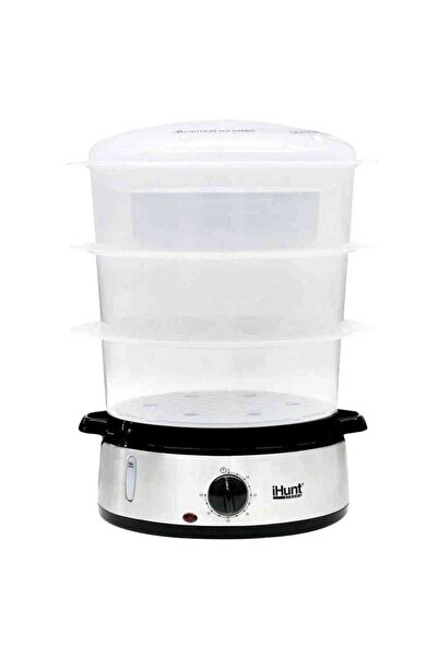 iHunt Aparat de gatit cu aburi Bro Food Steamer XXL 9L 800W Timer 60min Silver