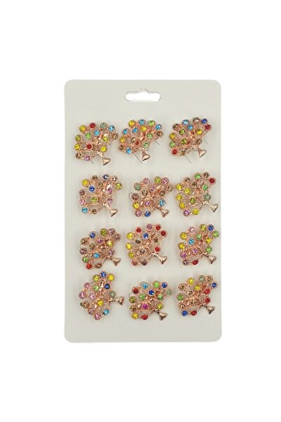 OEM Set of 12 Brooches for Martisor, NEVERMORE, Tree of Life, Gold