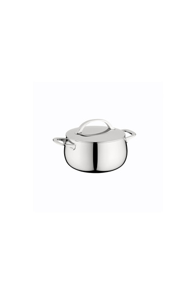 Berghoff Home Belly Covered Casserole Pot 20cm Stellar Steel